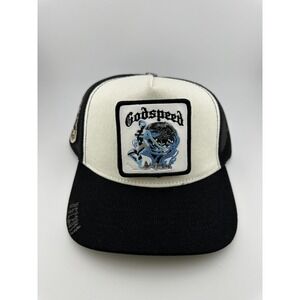 Godspeed Hat White/Black Mood Trucker Hat II Interchangeable Patch